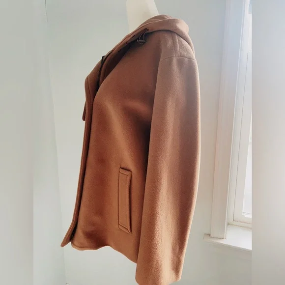 Akris Punto Hooded Wool-Blend Coat - Picture 8 of 16